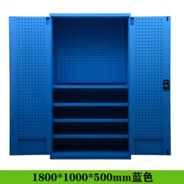 重型工业置物柜-存储柜-工具柜-工具箱-适用于库房及车间场所（四层板+门、背挂）