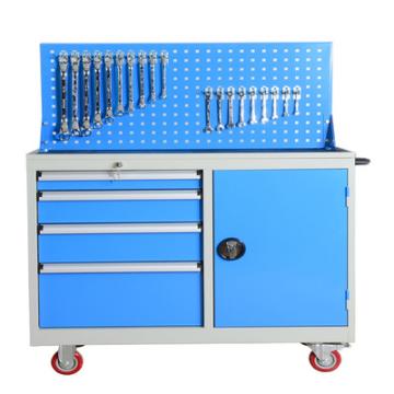 重型工具车-工具箱-工具柜-四抽一门+挂板组合型