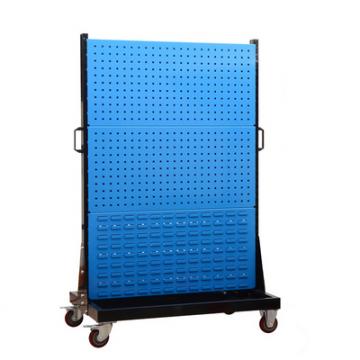 物料整理架-挂板架-展示架-工具架-移动式双面三层