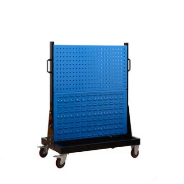 物料整理架-挂板架-展示架-工具架-移动式双面二层