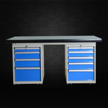 重型工作台-钳工工作台-试验台-检验台-检测台-测量台-四抽+5抽双落地柜